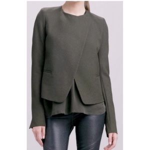 VINCE. NWOT Crew Jacket/Blazer in Olive Green size 6